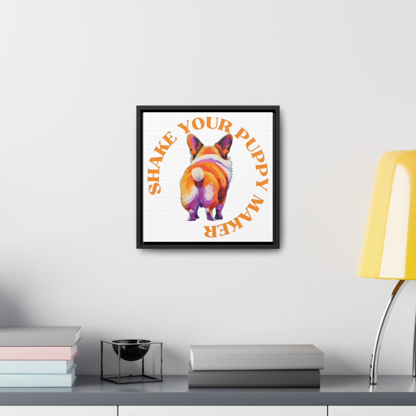 Shake Your Puppy Maker - Framed on Canvas
