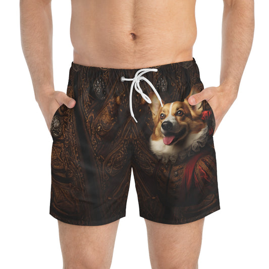 Renaissance Corgi Swim Trunks
