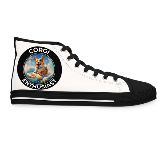 Corgi Enthusiast - Women's High Top Sneakers