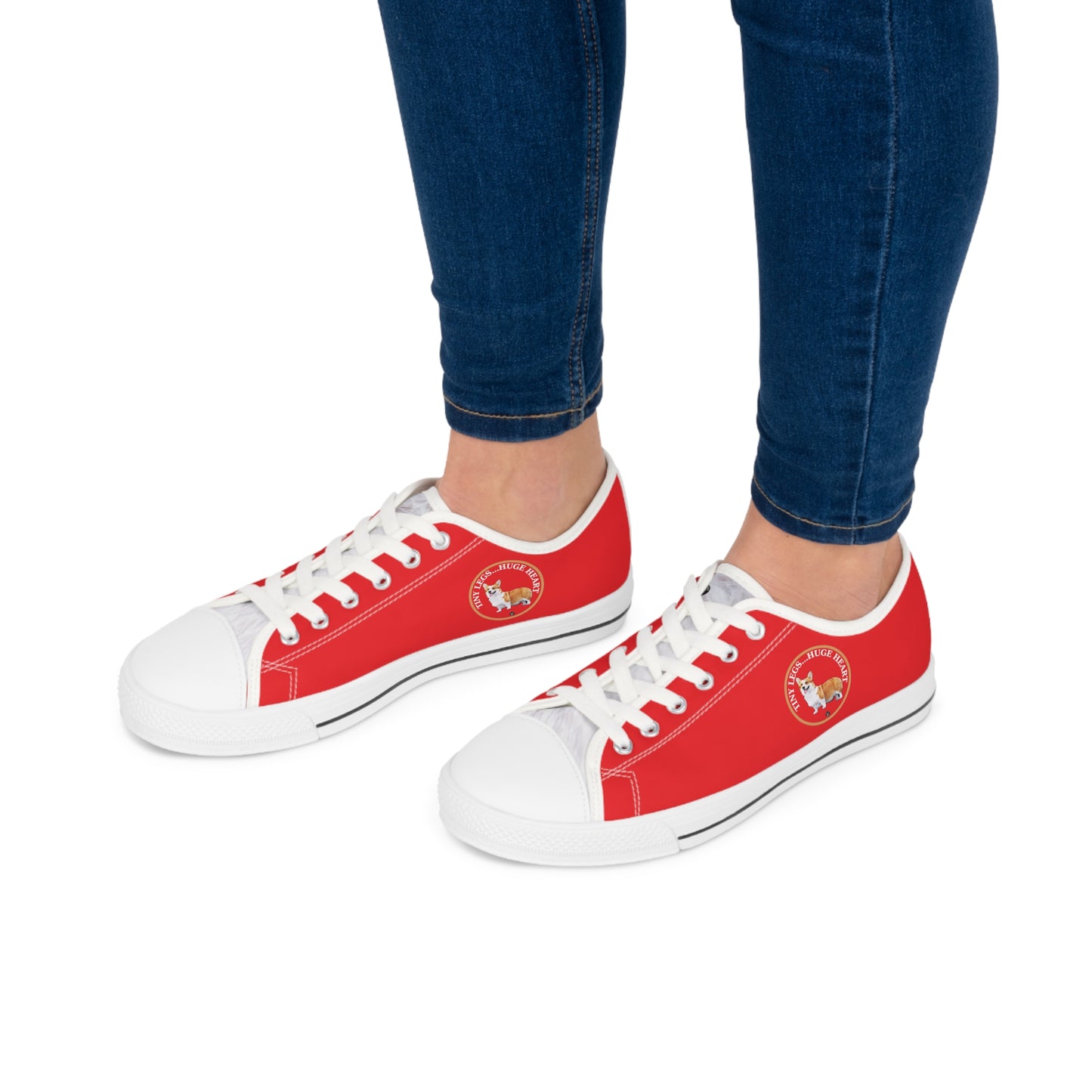 Tiny Legs...Huge Heart - Women's Low Top Sneakers