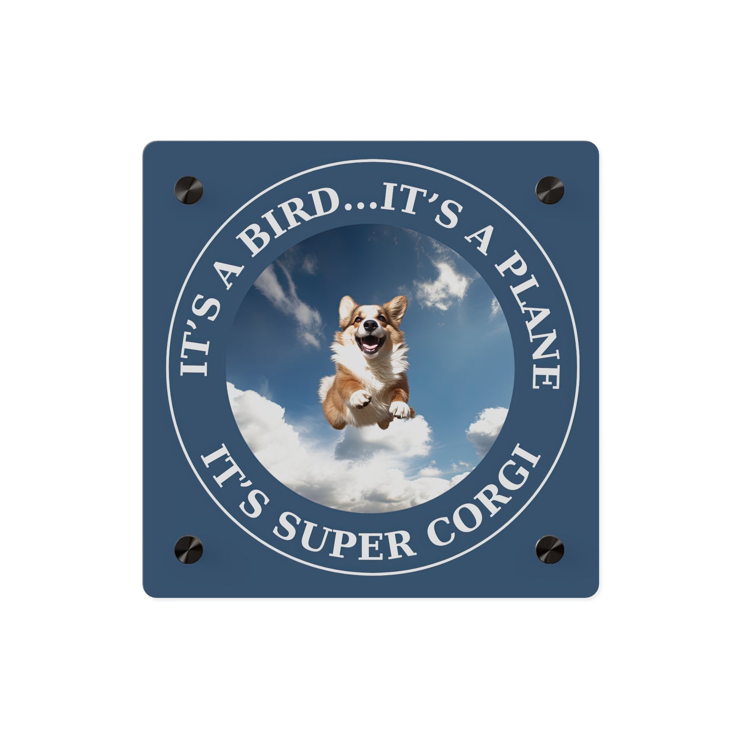 Super Corgi on Acrylic