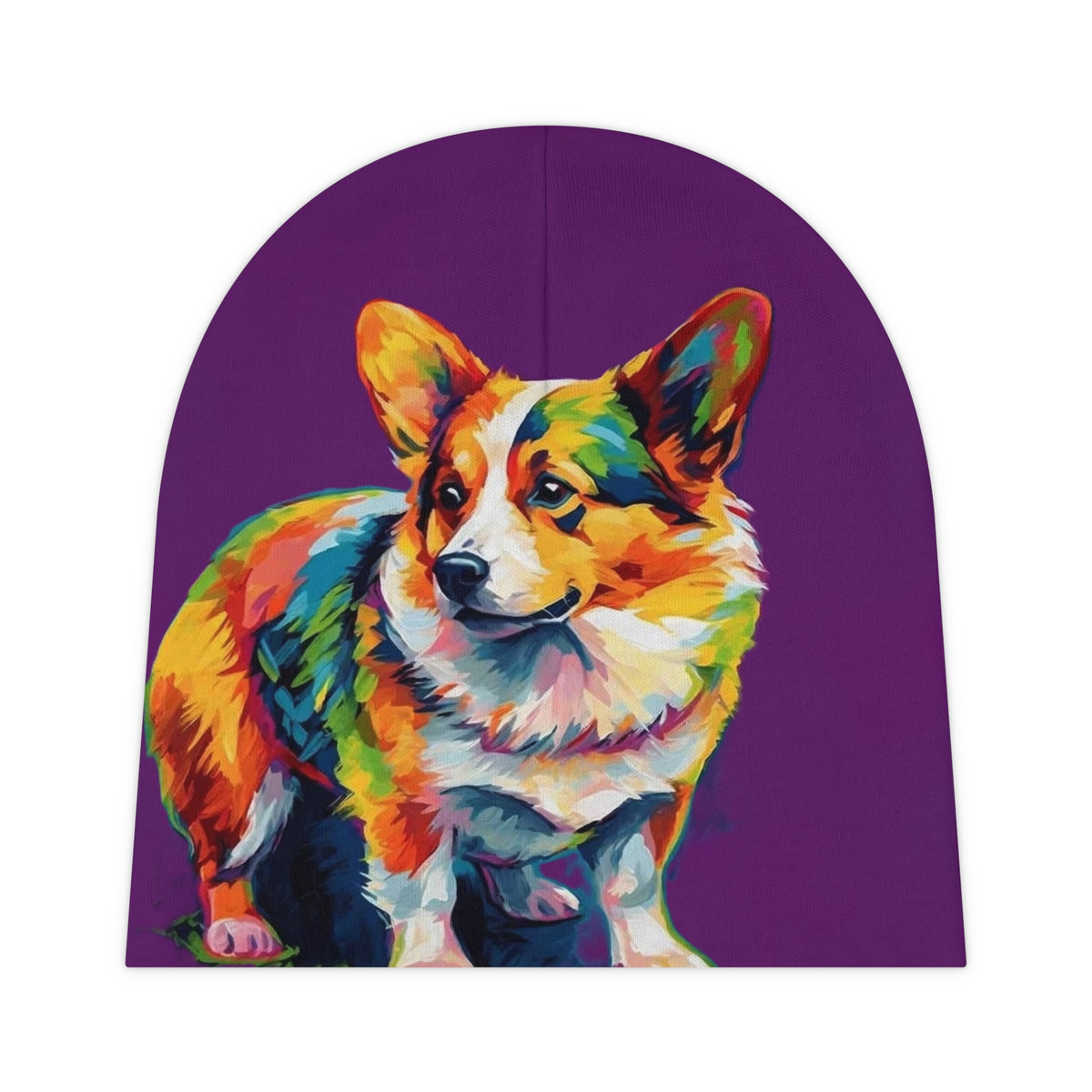 Scouter Corgi Watercolor Baby Beanie