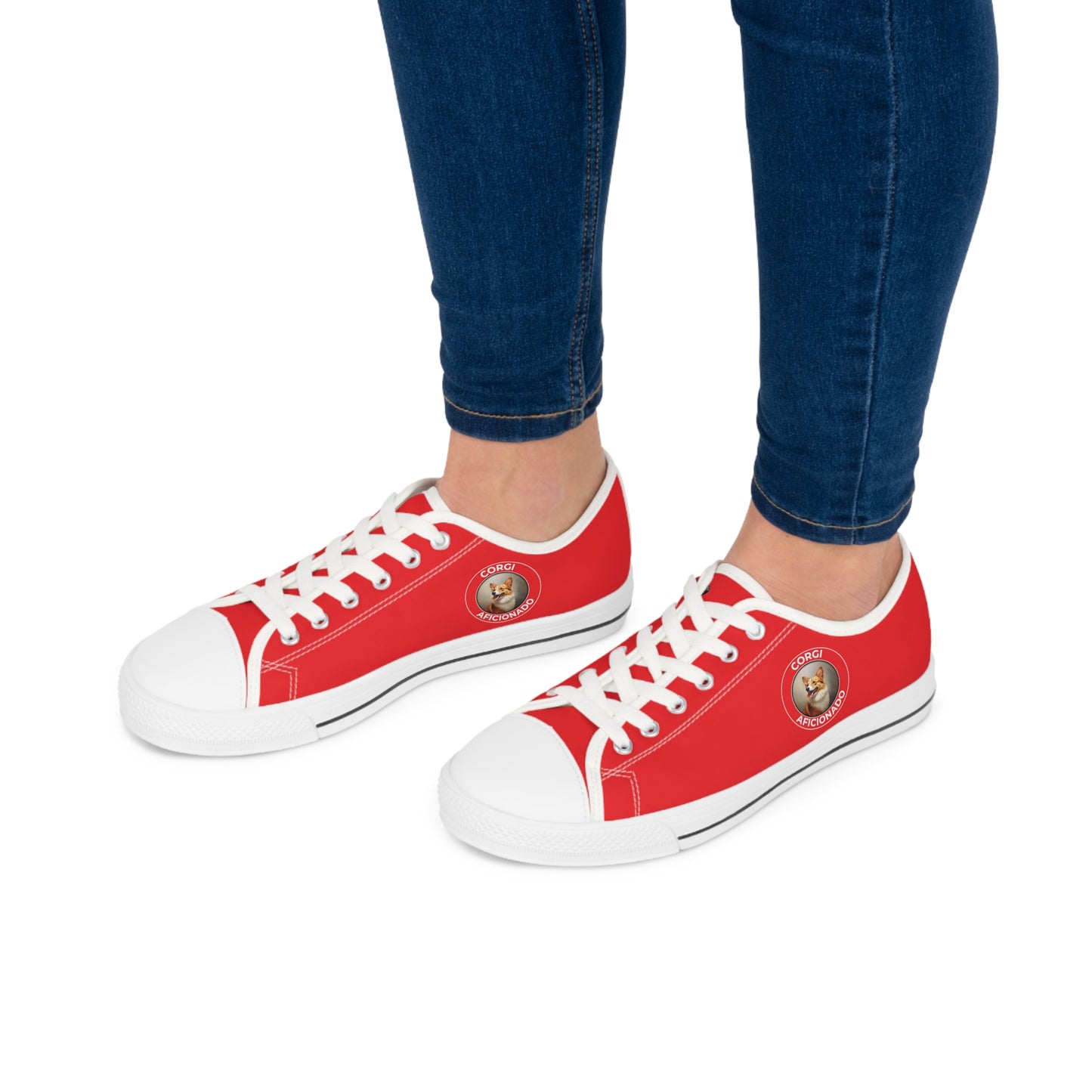 Corgi Aficionado - Women's Low Top Sneakers