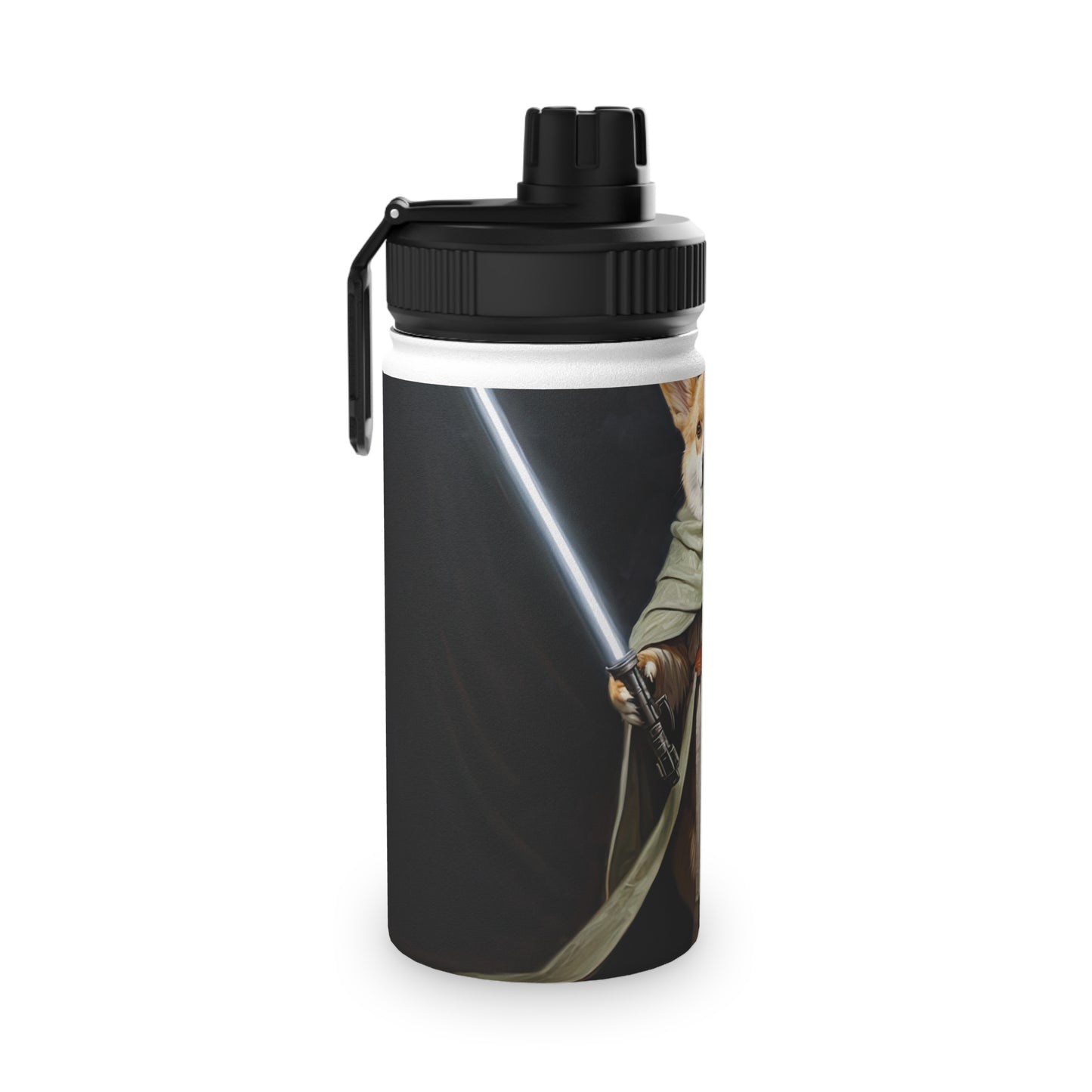Jedi Corgi - Water Bottle with Sport Lid