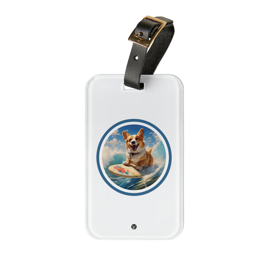 Cowabunga Corgi - Luggage Tag