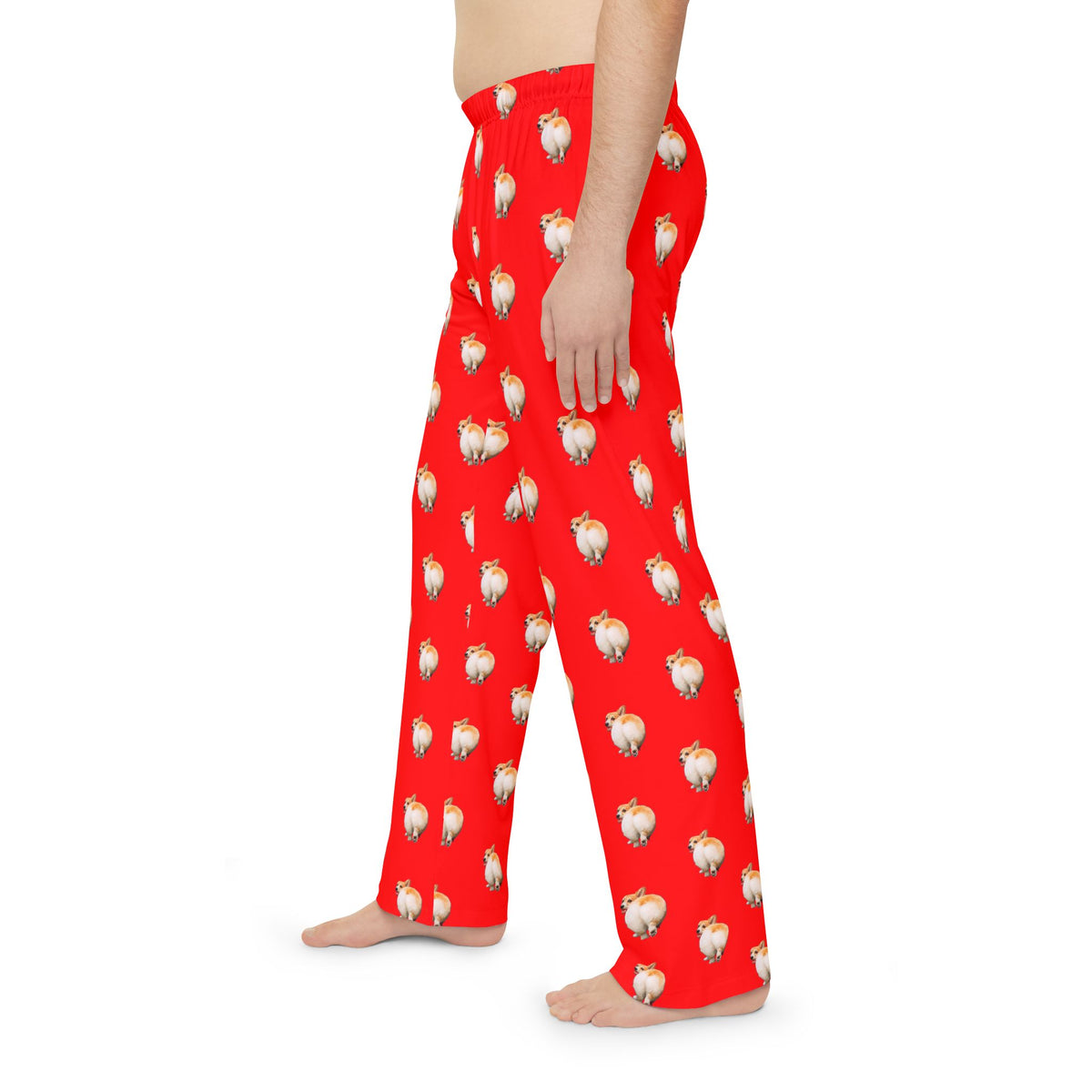 Baby Got Back - Corgi Butt Strut Men's Red Lounge Pants