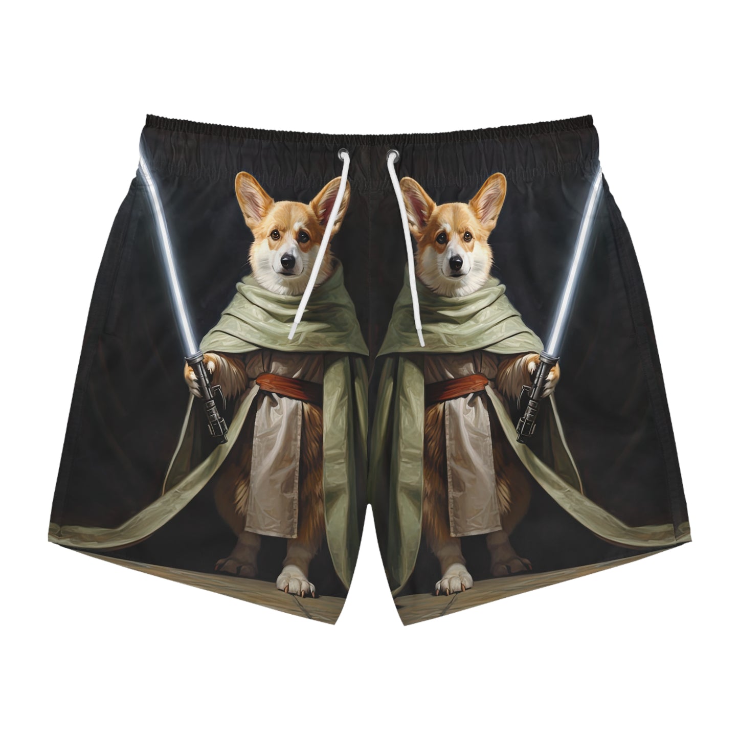Jedi Corgi Swim Trunks