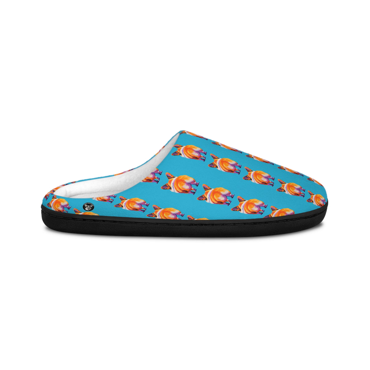 Corgi Butt Stripes Artistic Portrait Women's Slippers