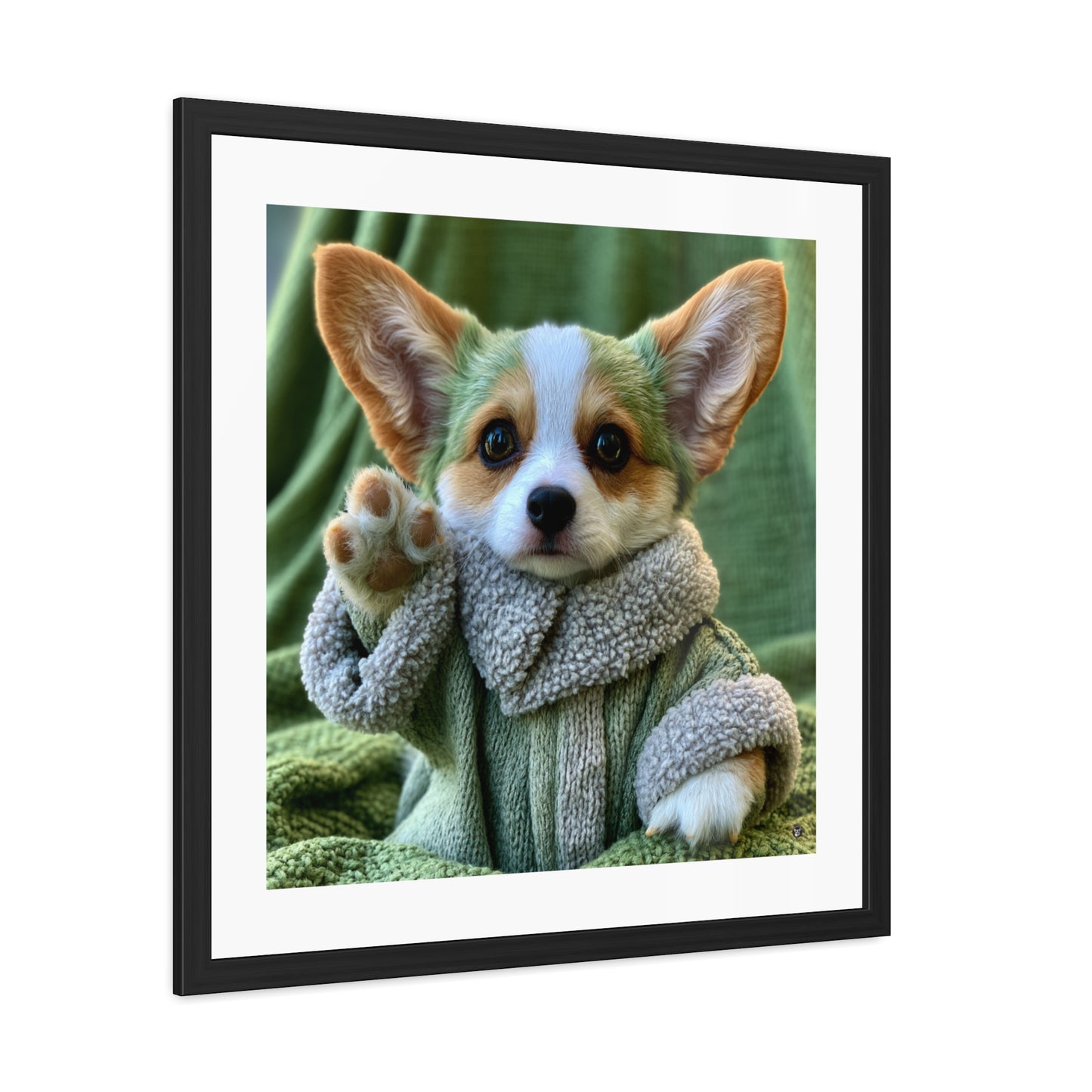 Grogu the Corgi Framed Print
