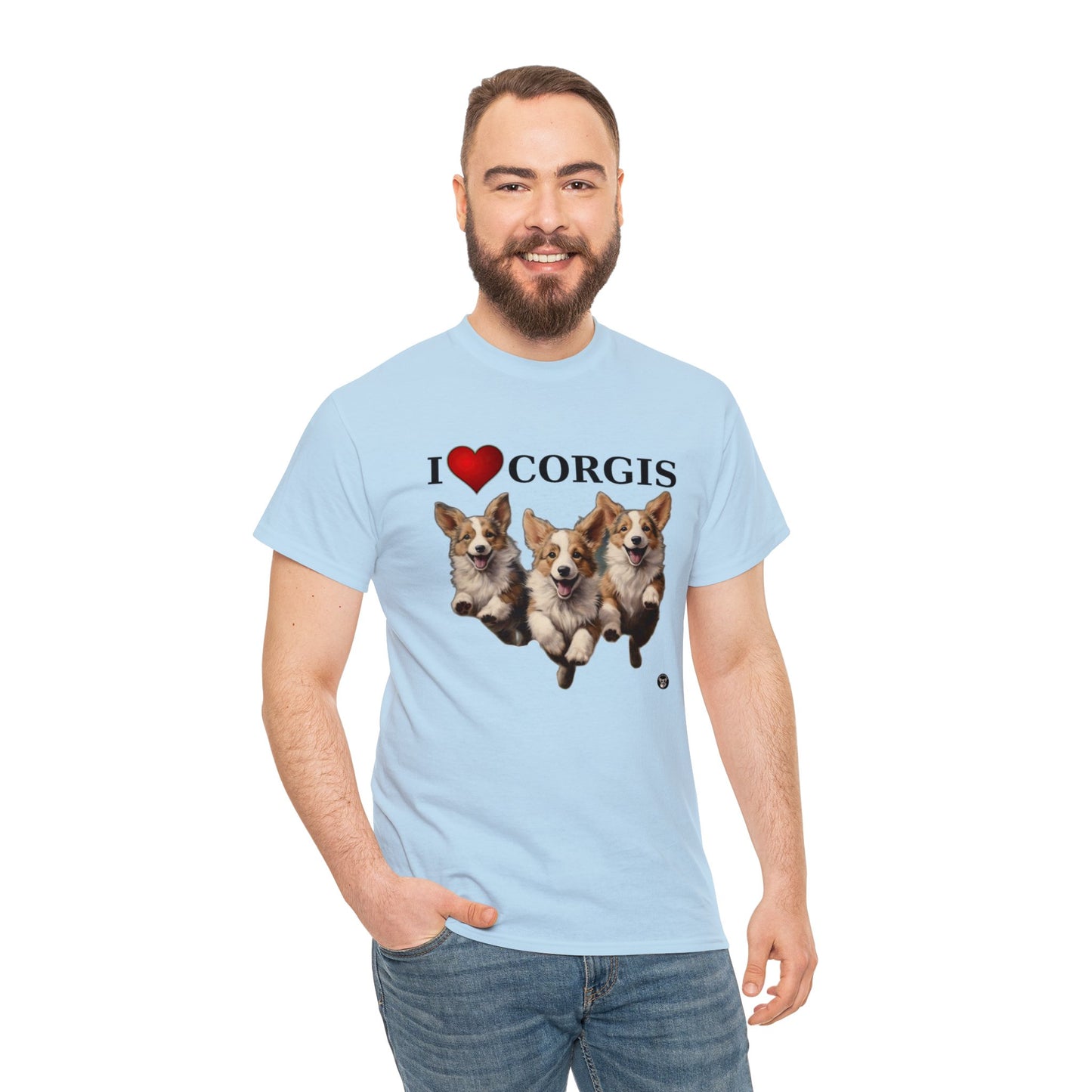 I Heart Corgis - Unisex Heavy Cotton Tee
