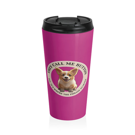 Cute as a Button - Travel Mug