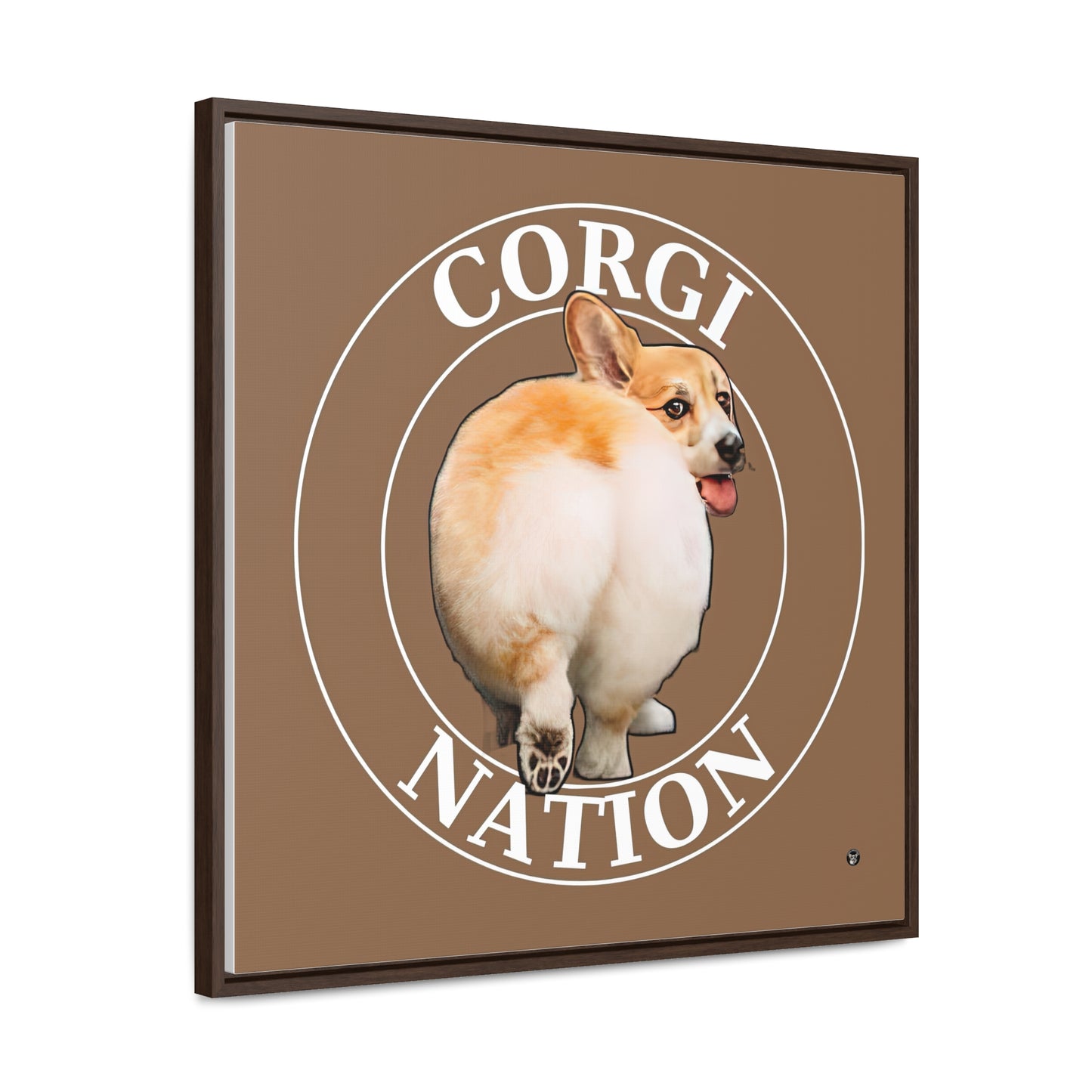 Corgi Nation - Framed on Canvas