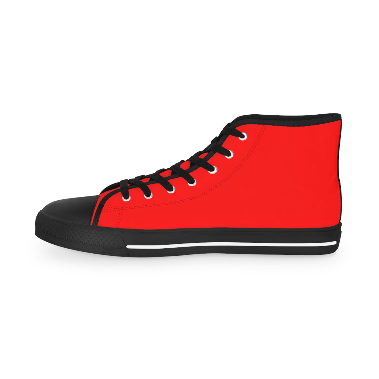 Baby Got Back Mid-Wiggle Men's High Top Casual Red Canvas Sneakers