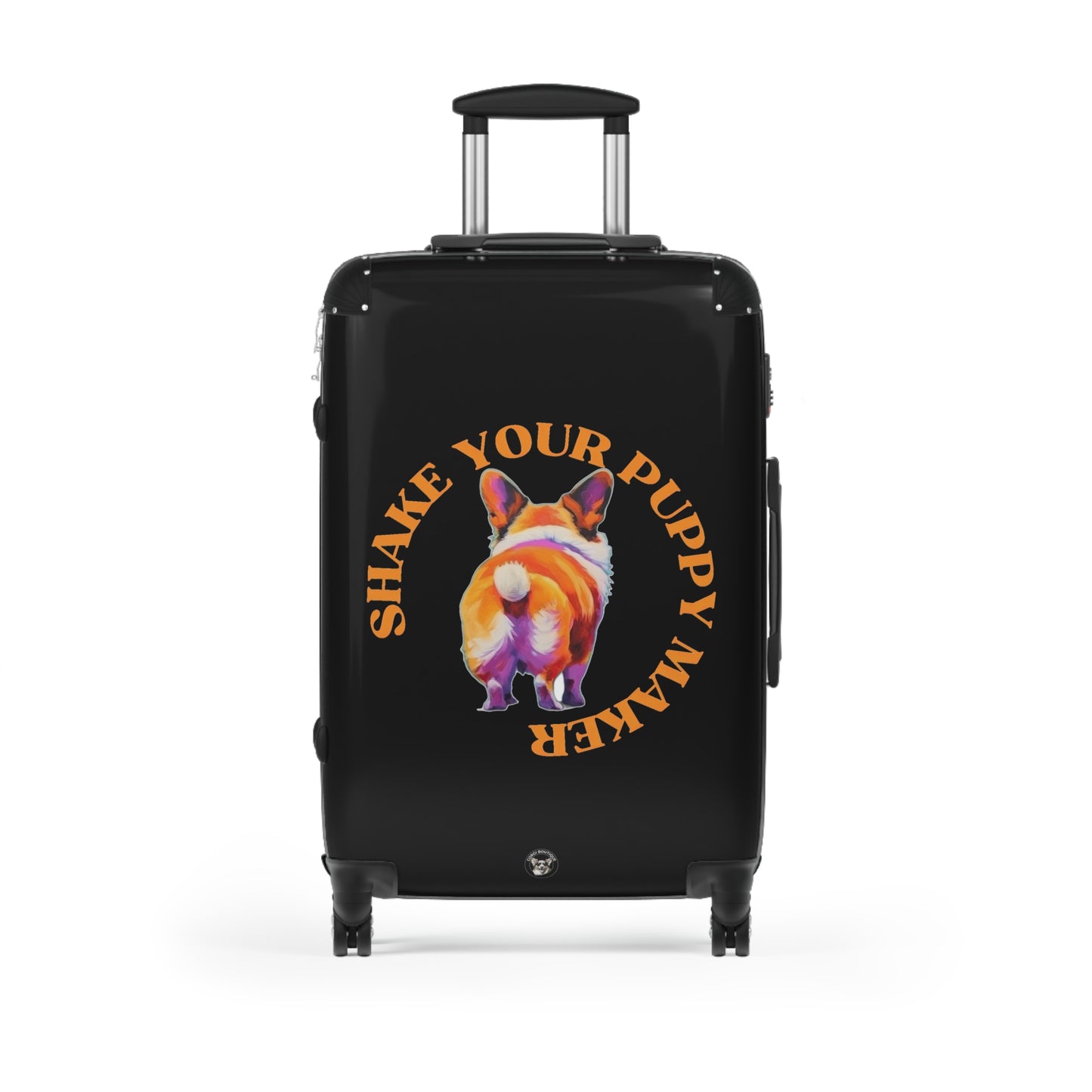 Shake Your Puppy Maker Travel Suitcases — Corgi Butt Rolling Luggage