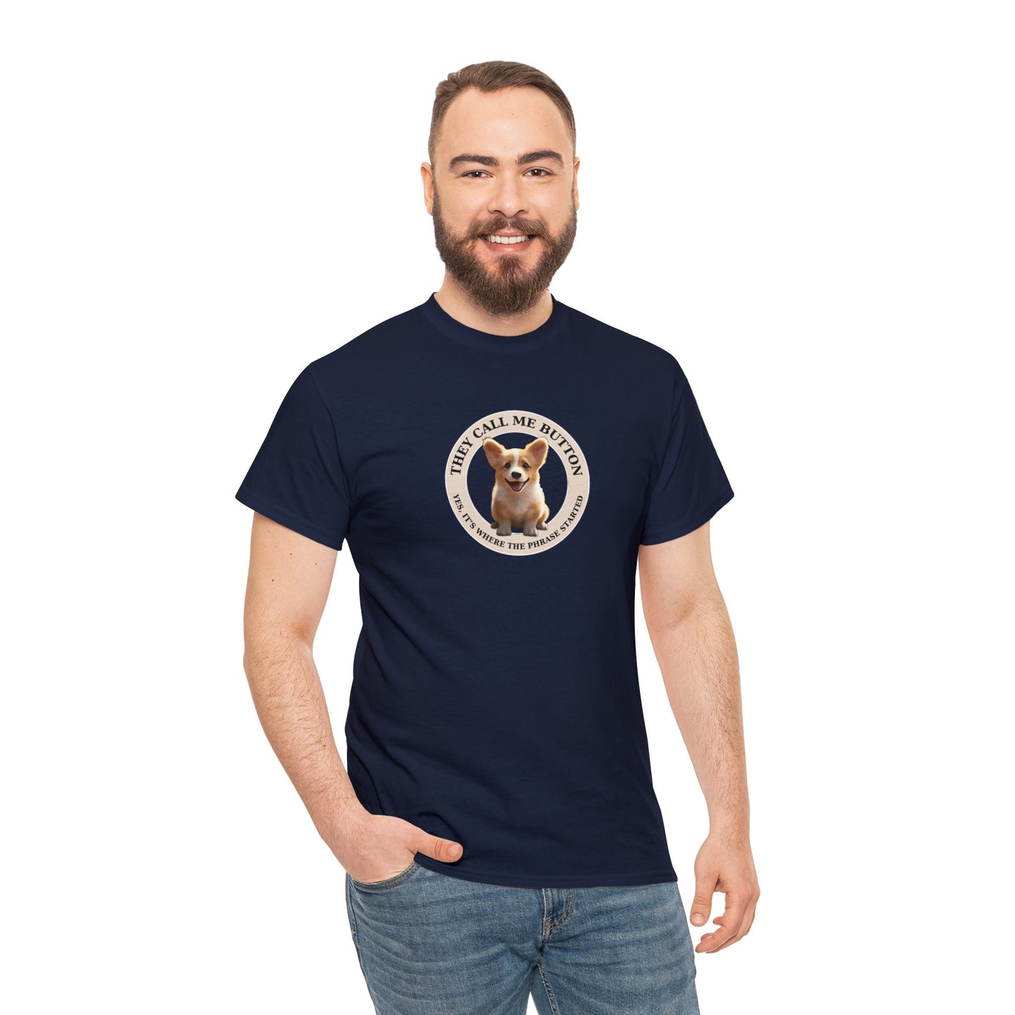 Cute as a Button - Unisex Heavy Cotton Tee