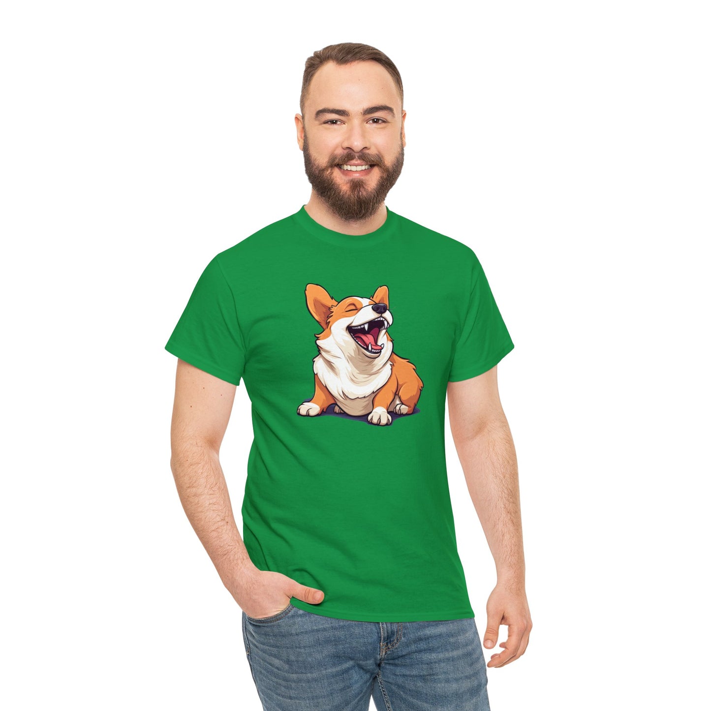 Comical Corgi - Unisex Heavy Cotton Tee