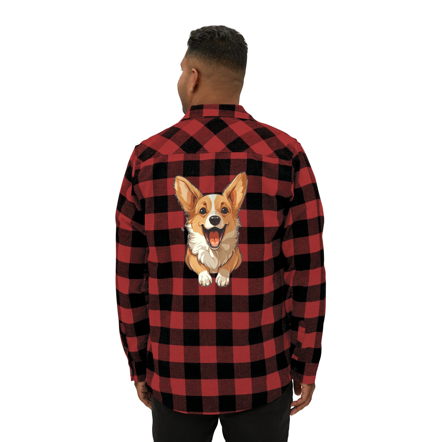 Corgi Cuteness - Flannel Shirt