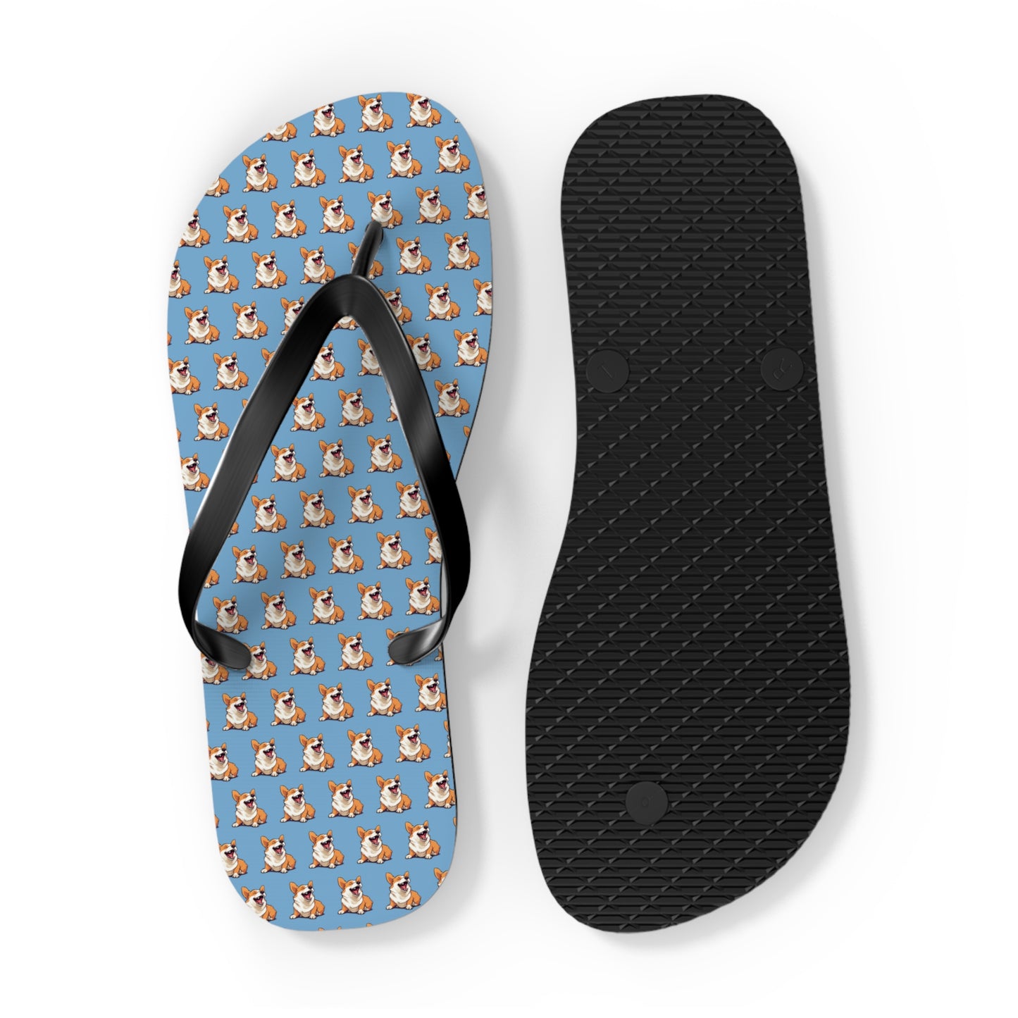 Comical Mosaic Flip-Flops