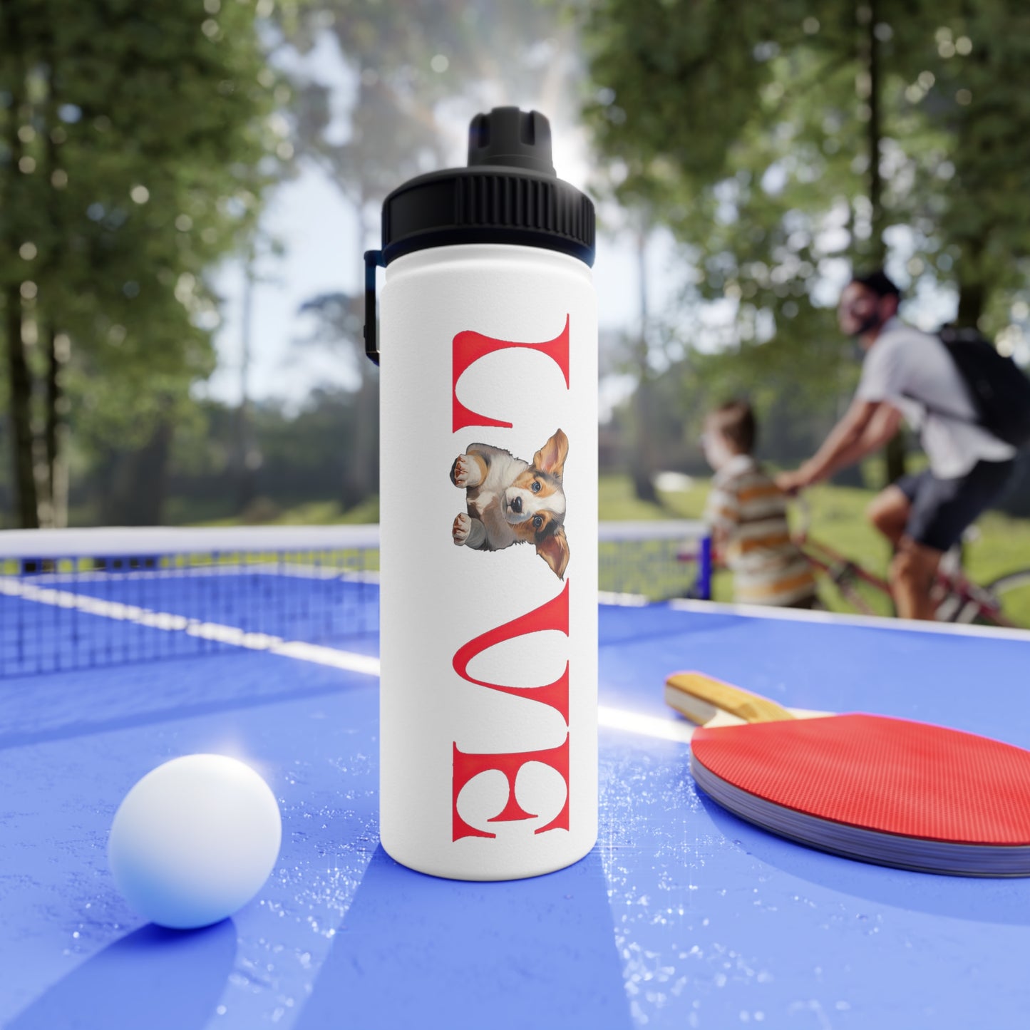 LOVE - Water Bottle with Sport Lid