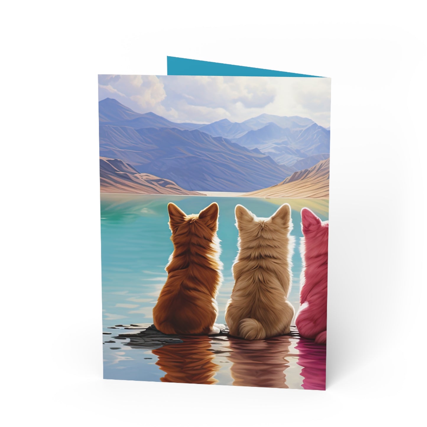 Corgi Lake - Greeting Card