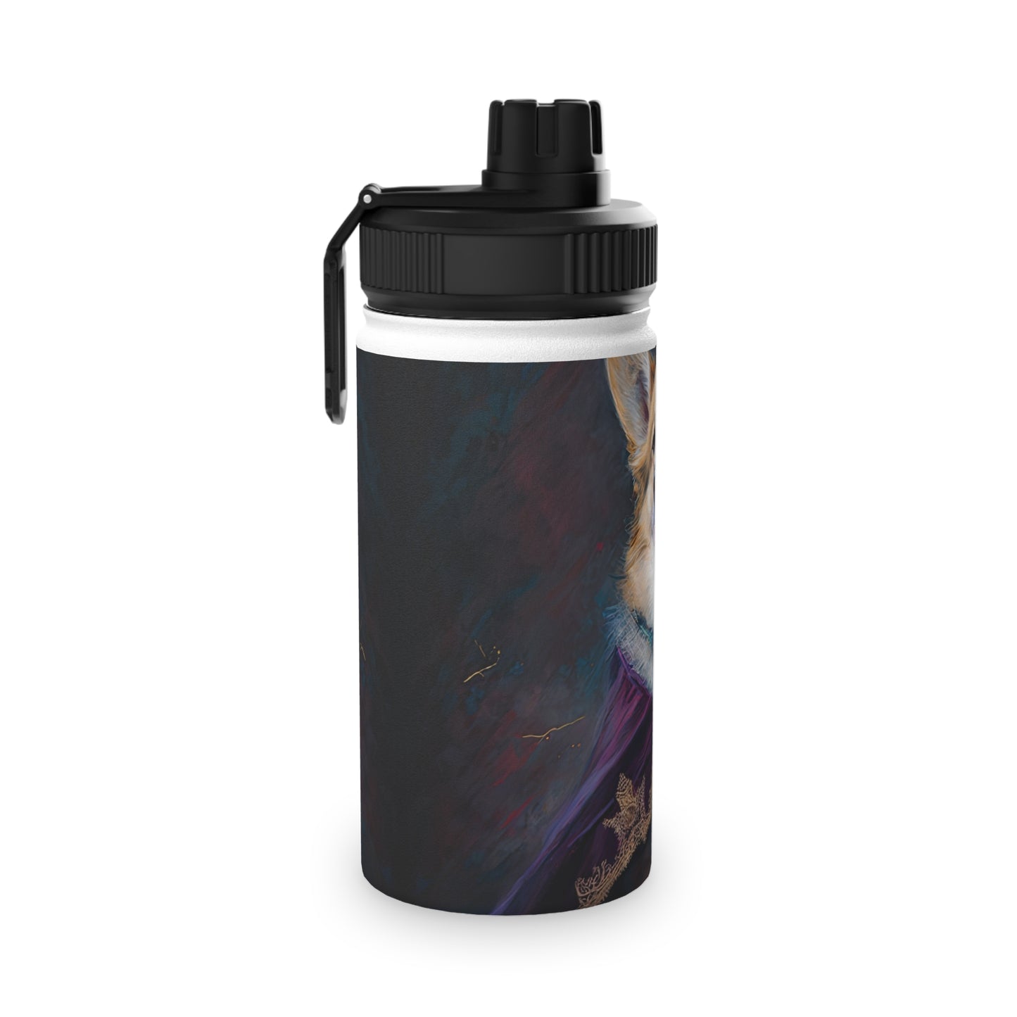 Corgi Royalty - Water Bottle with Sport Lid