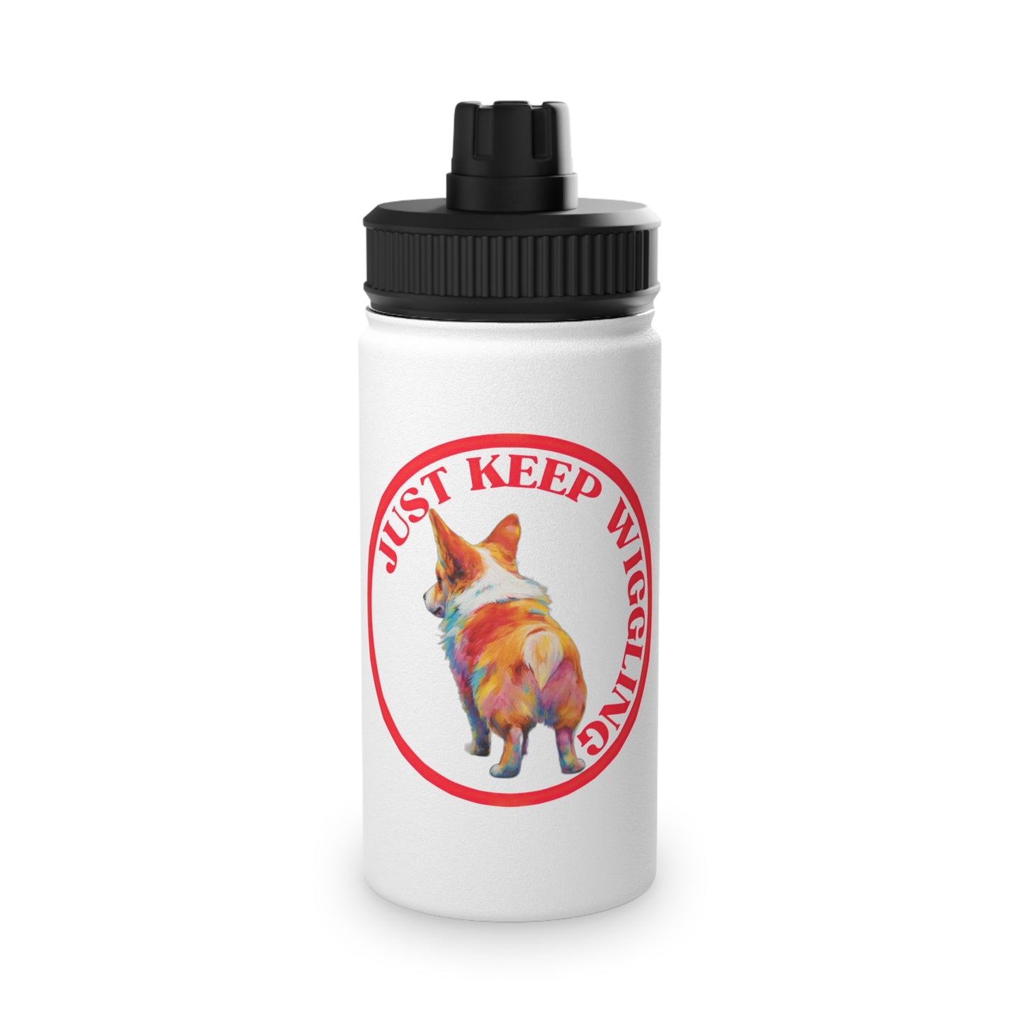 Just Keep Wiggling - Water Bottle with Sport Lid