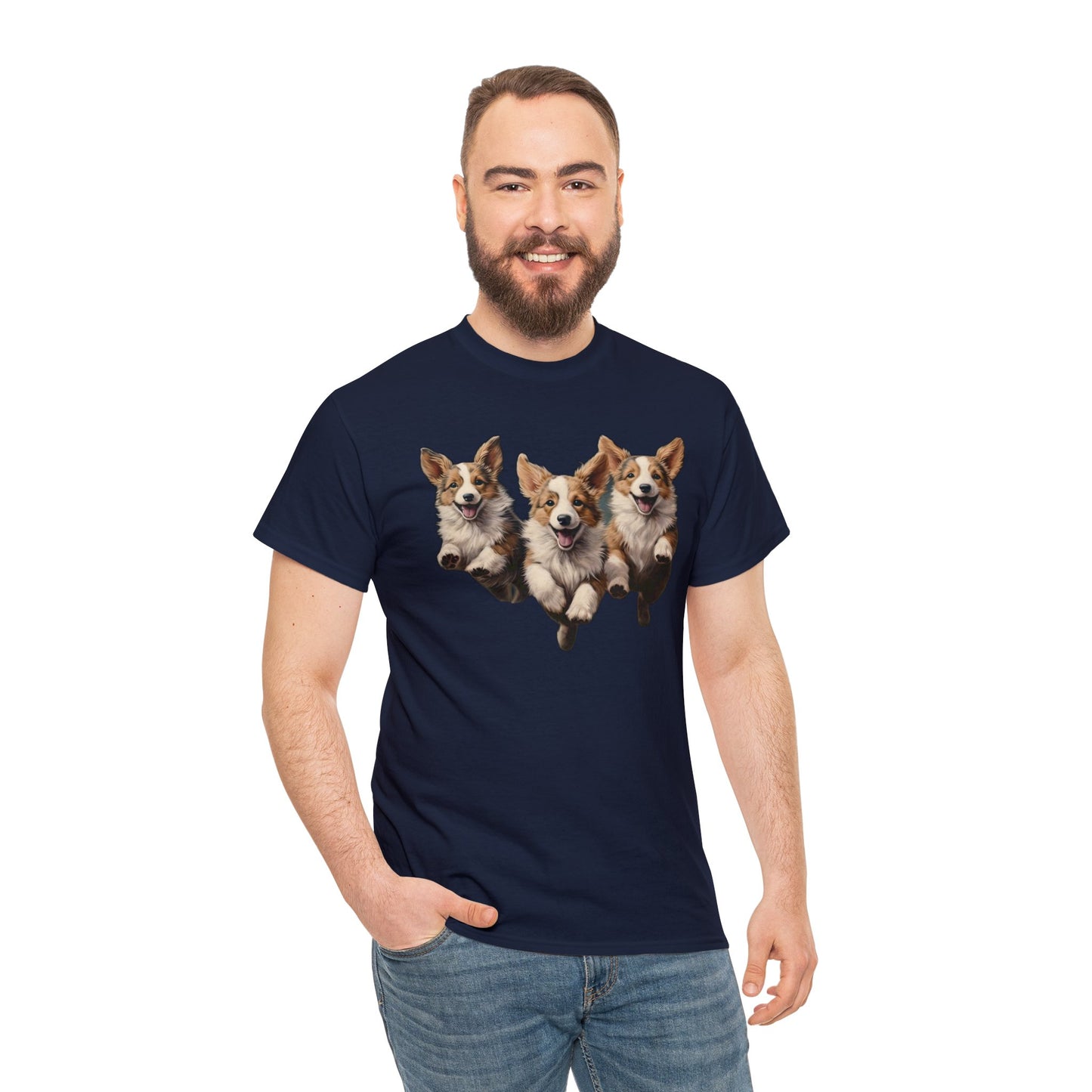 Corgi Enthusiasm - Unisex Heavy Cotton Tee