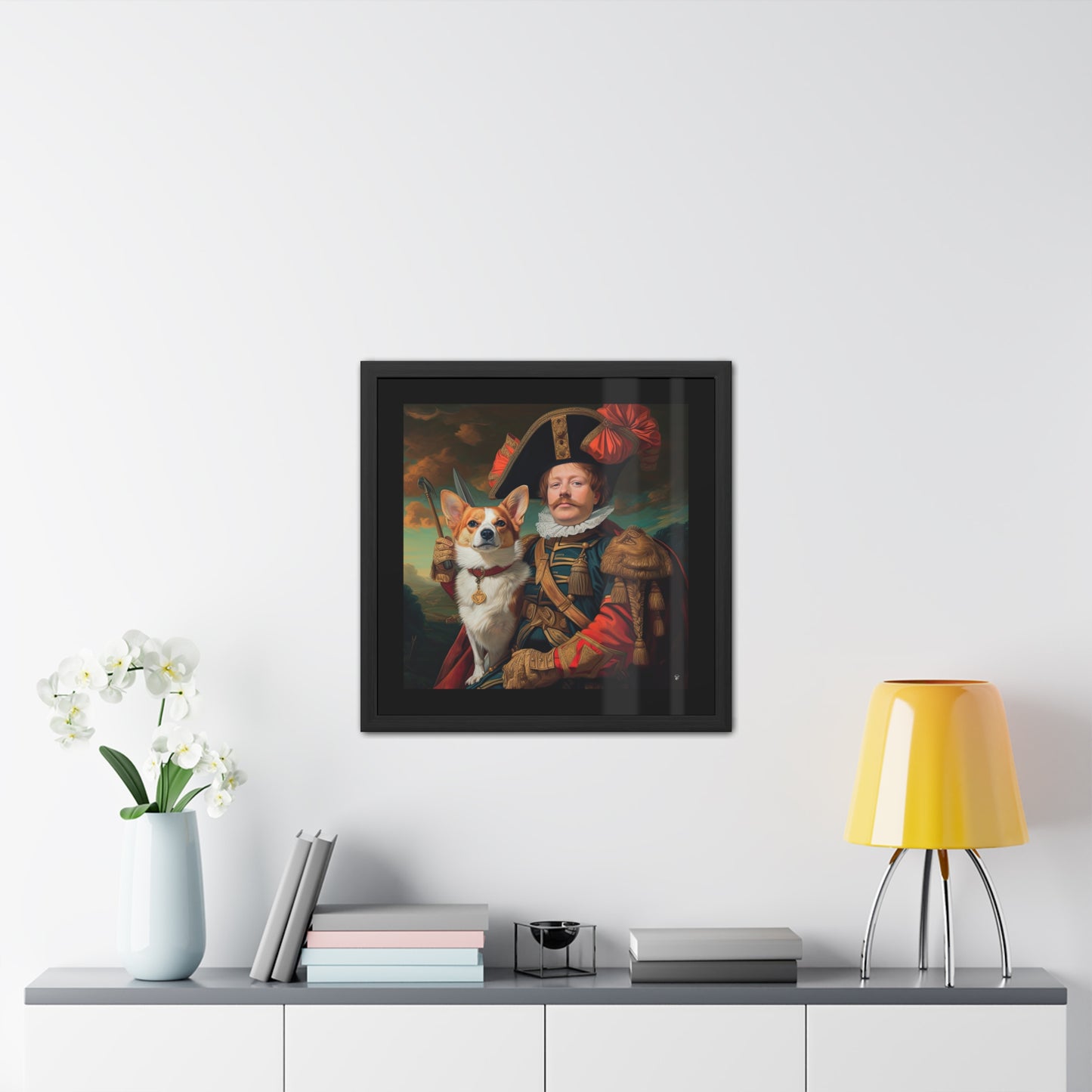First Royal Corgi - Framed Print