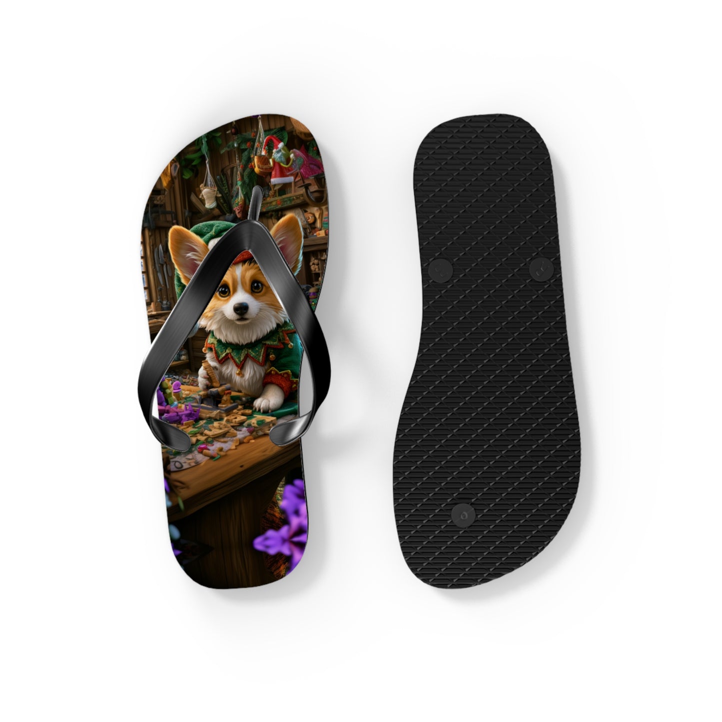 Santa's Little Helper Flip-Flops