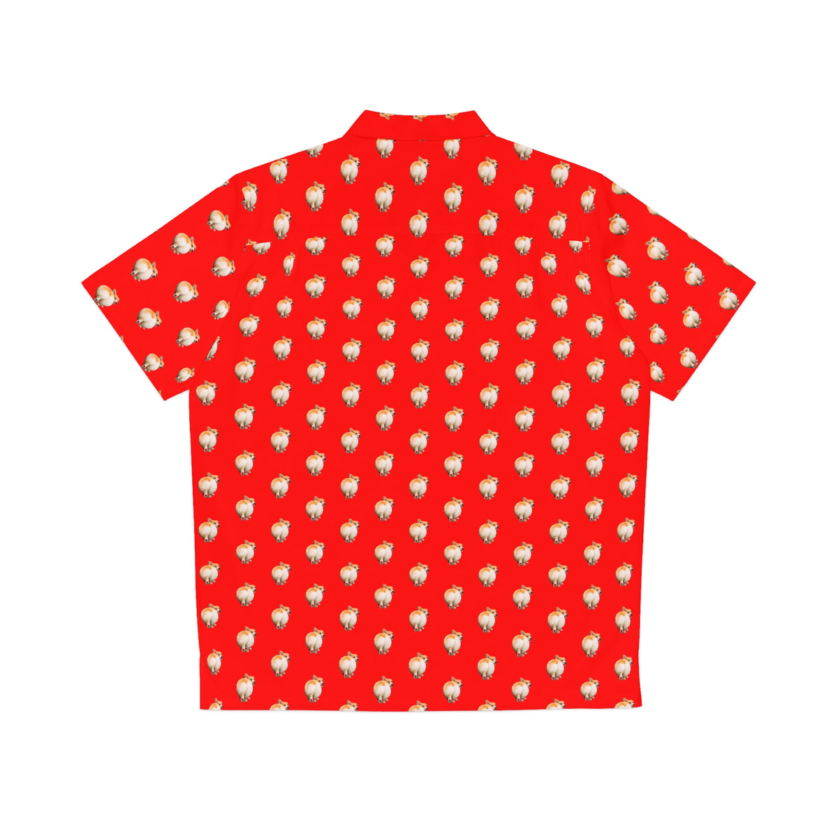 Baby Got Back - Corgi Butt Strut Hawaiian Shirt - Red Vacation Attire