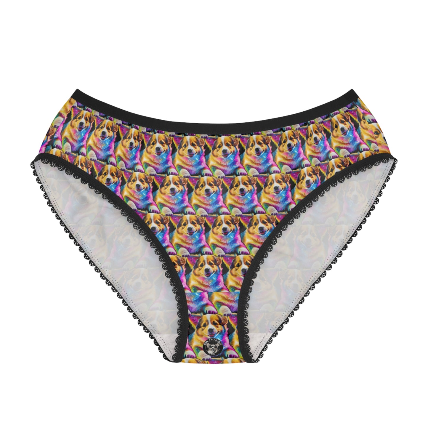 Colorful Corgi Mosaic Panties