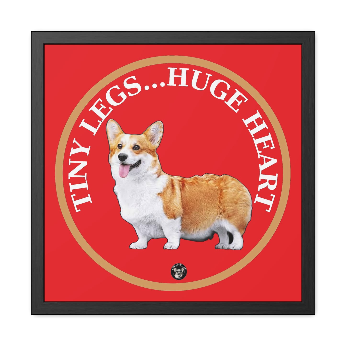 Tiny Legs...Huge Heart - Framed Print