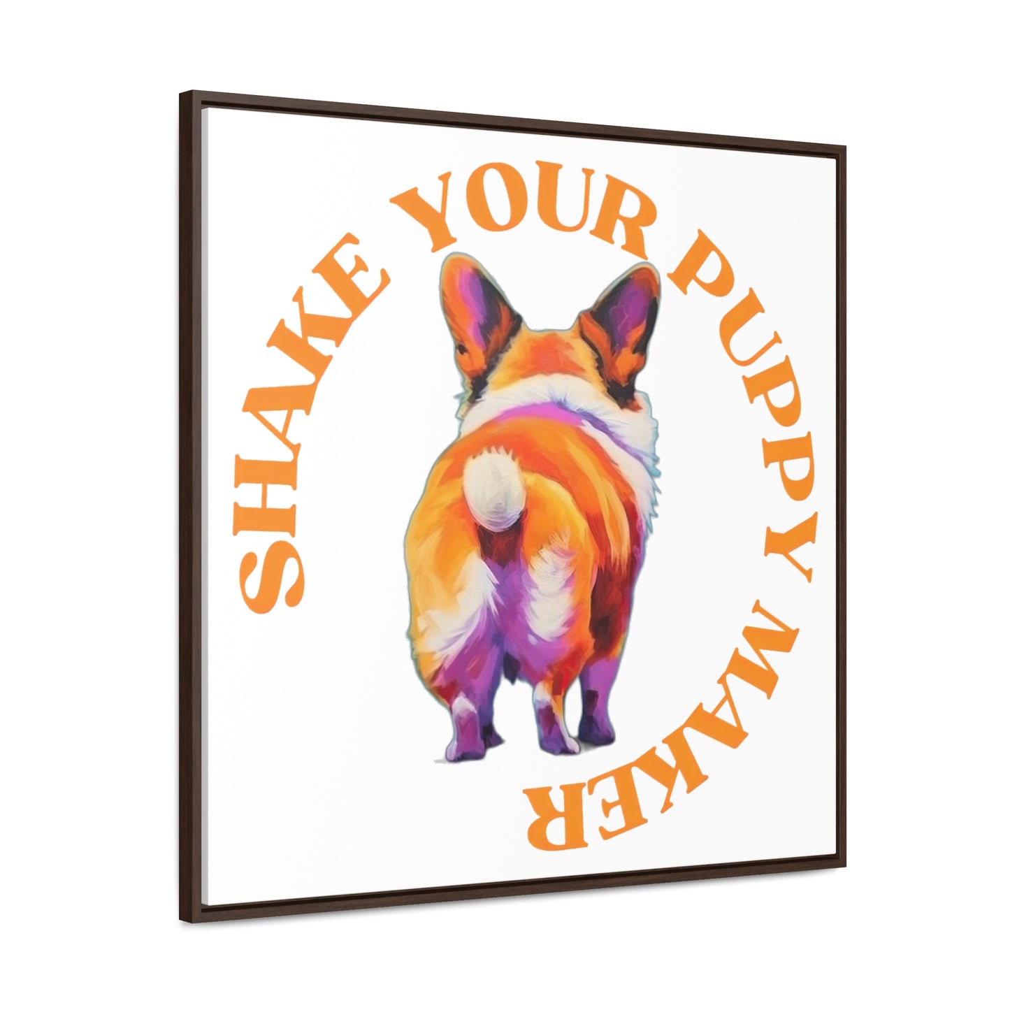 Shake Your Puppy Maker - Framed on Canvas