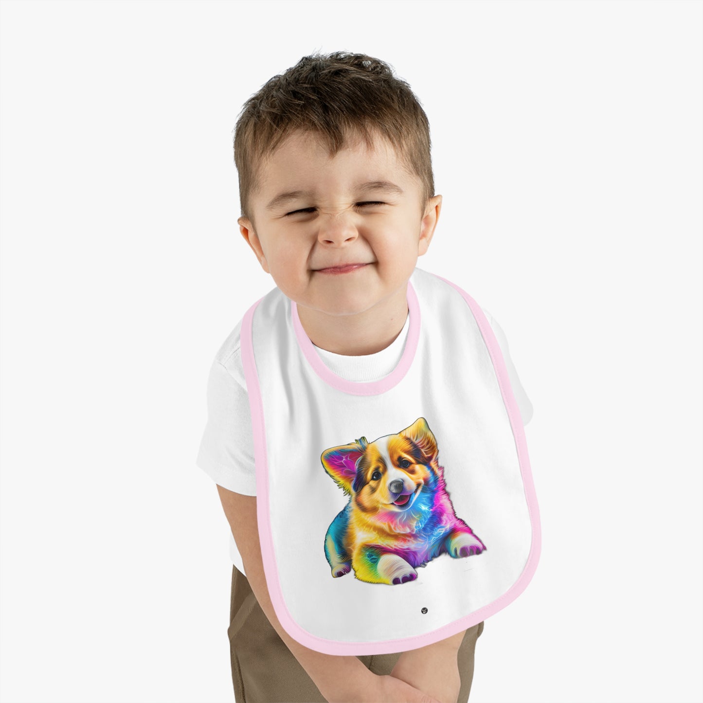 Colorful Corgi - Baby Bib