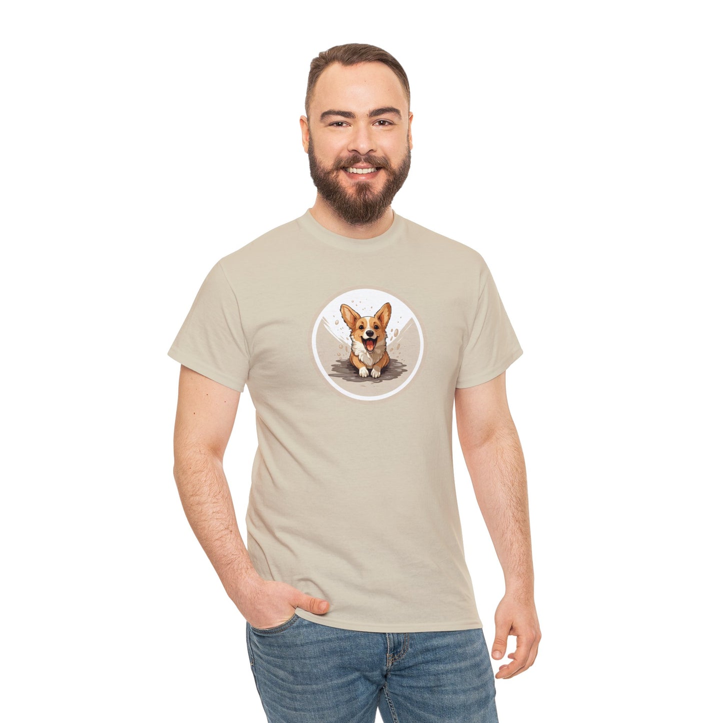 Corgi Cuteness - Unisex Heavy Cotton Tee