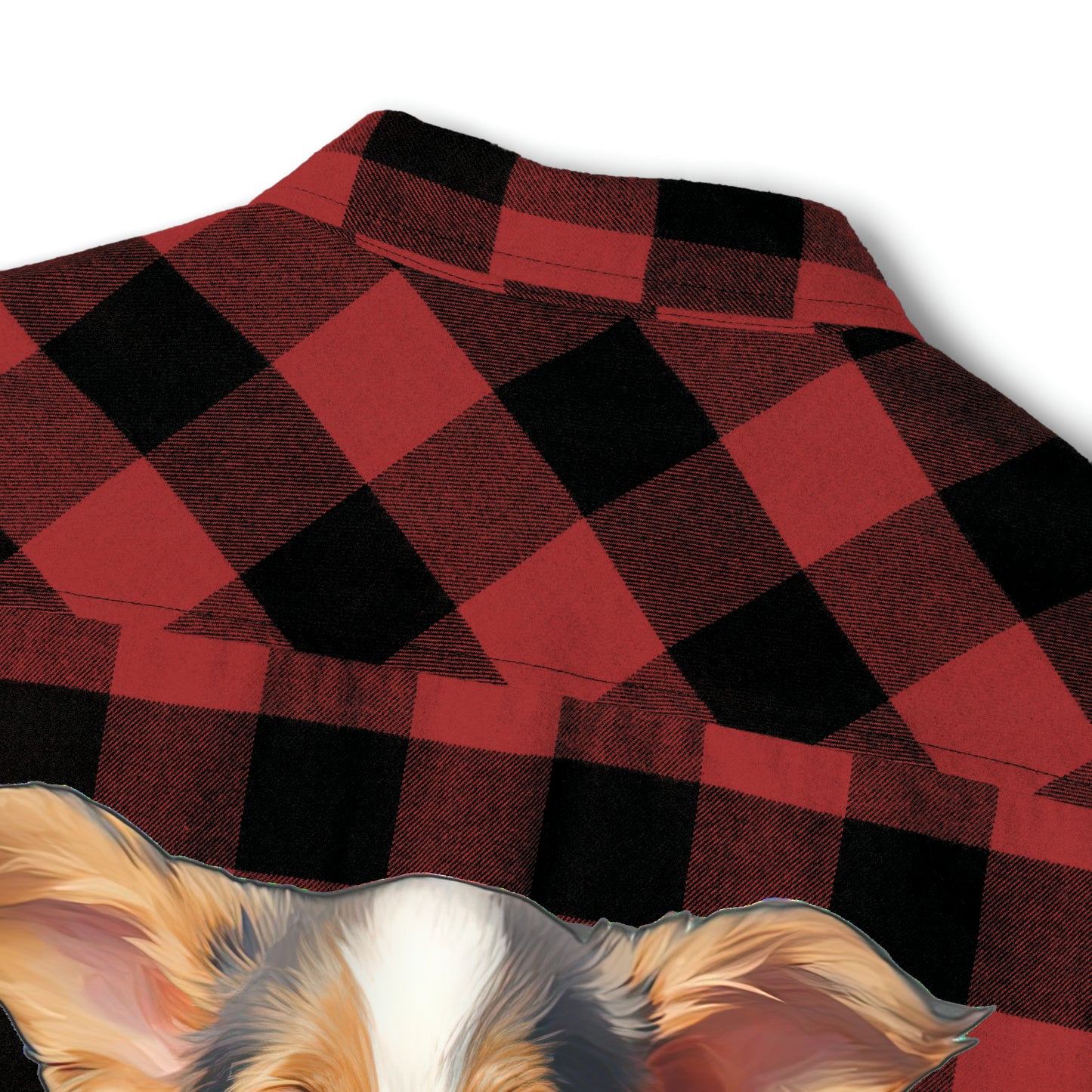 Puppy Portrait - Flannel Shirt