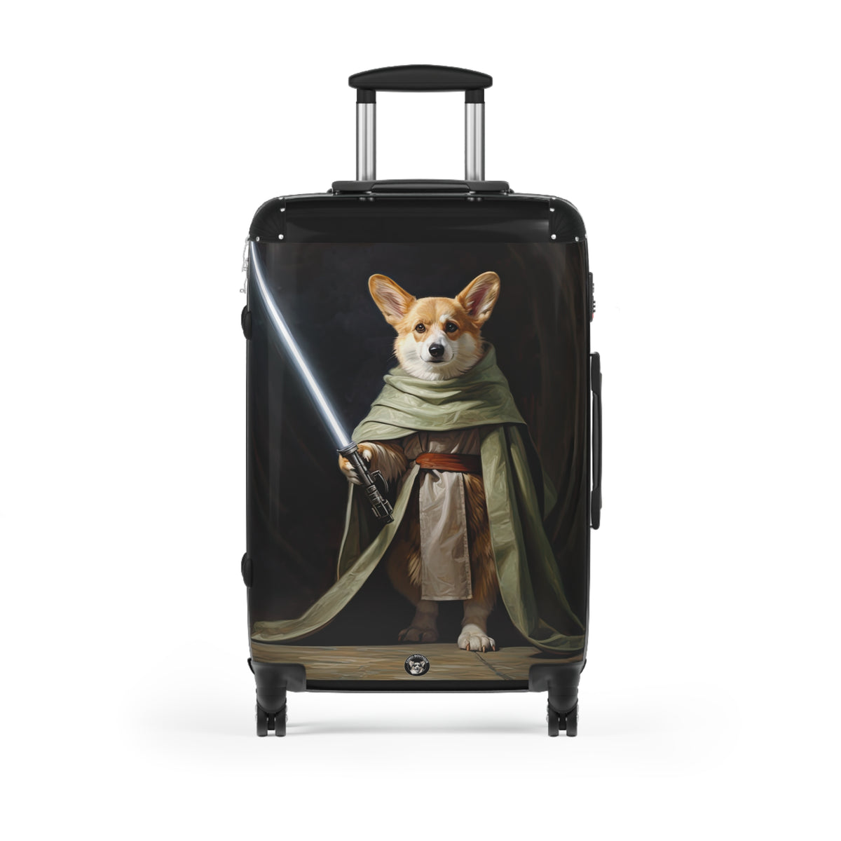 Corgi Jedi Knight Travel Suitcases - Star Warrior Corgi Rolling Luggage