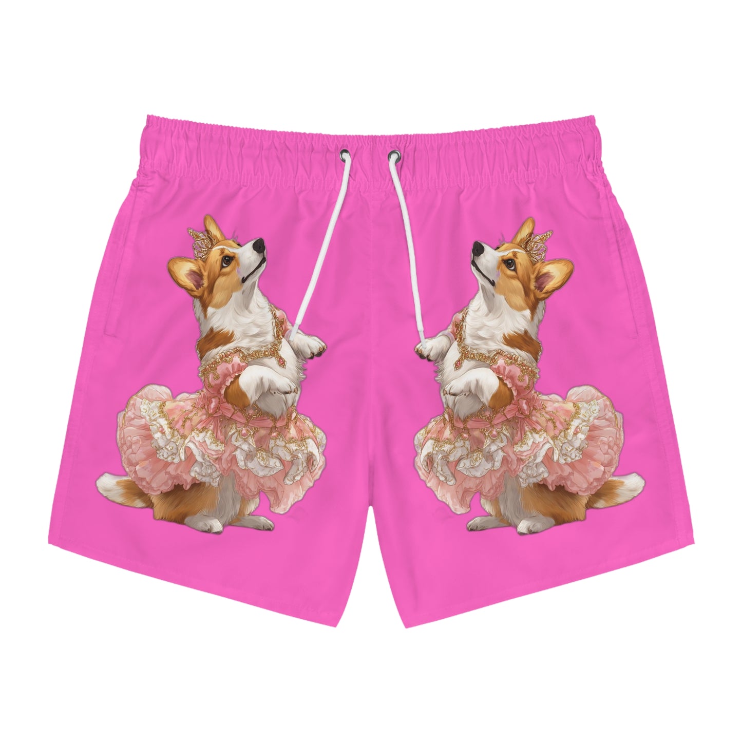 Princess Corgi Swim Trunks
