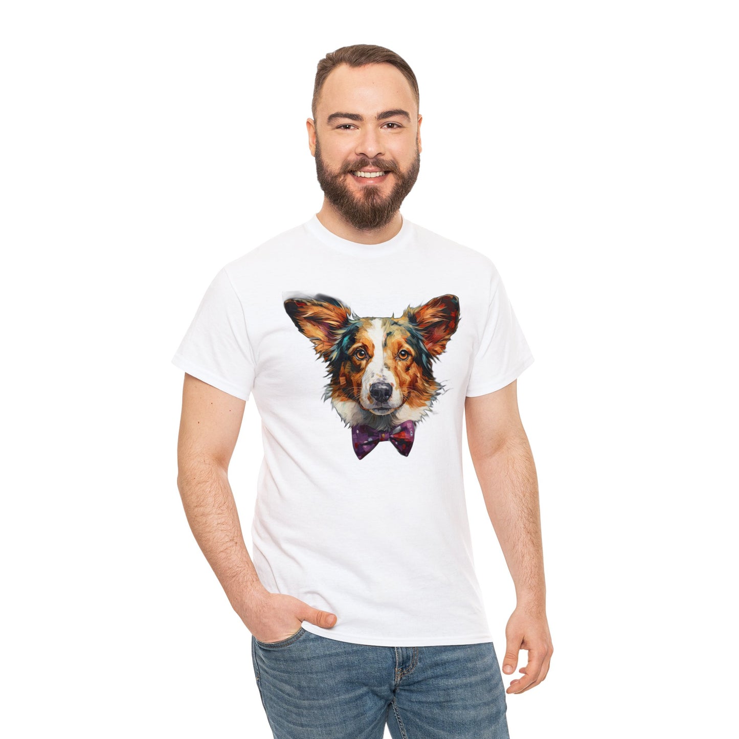 Formal Corgi - Unisex Heavy Cotton Tee
