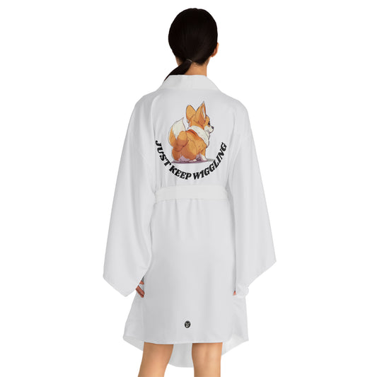 Just Keep Wiggling Kimono Robe