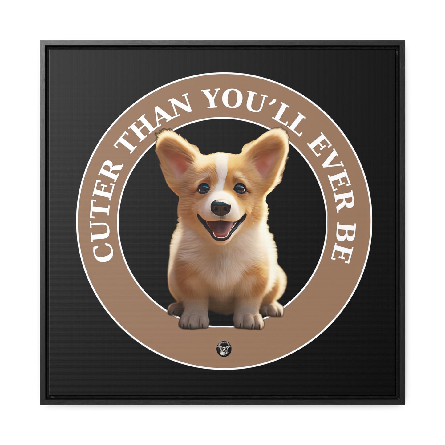 Cuter Than You - Framed on Canvas