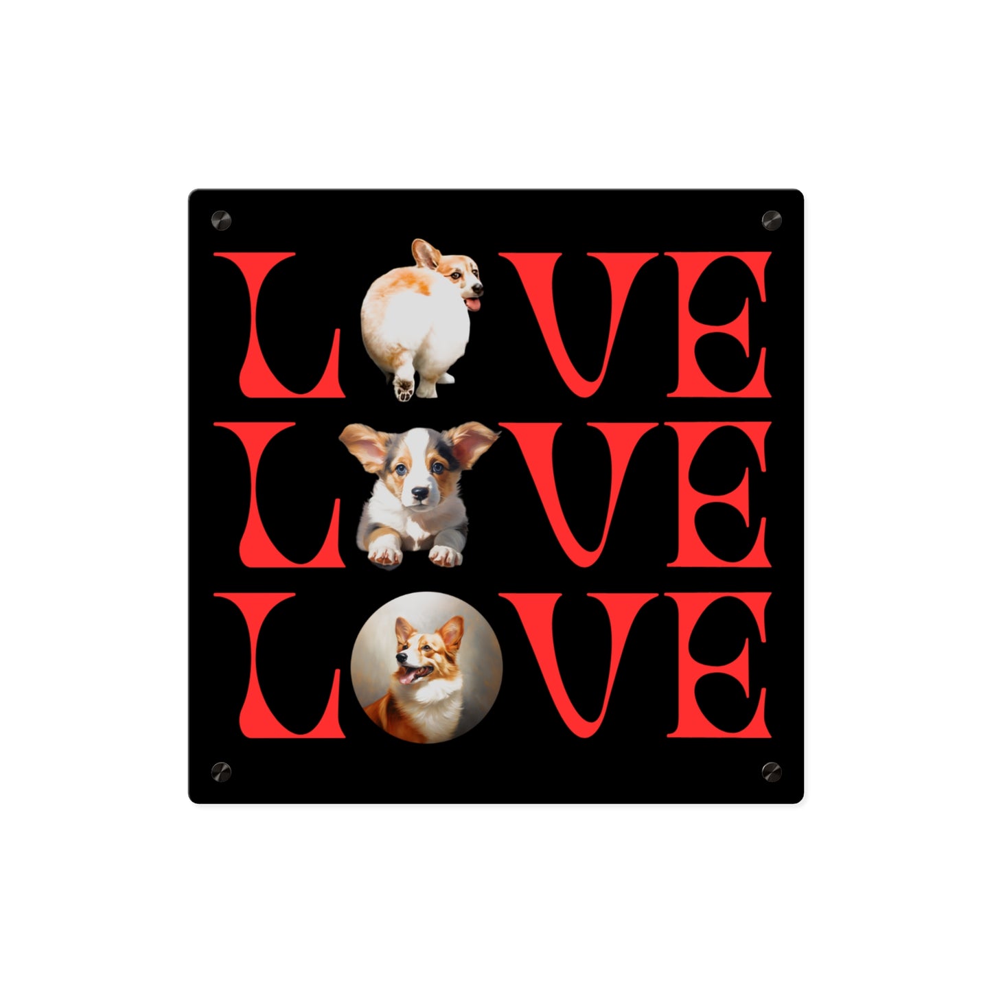 LOVE on Acrylic