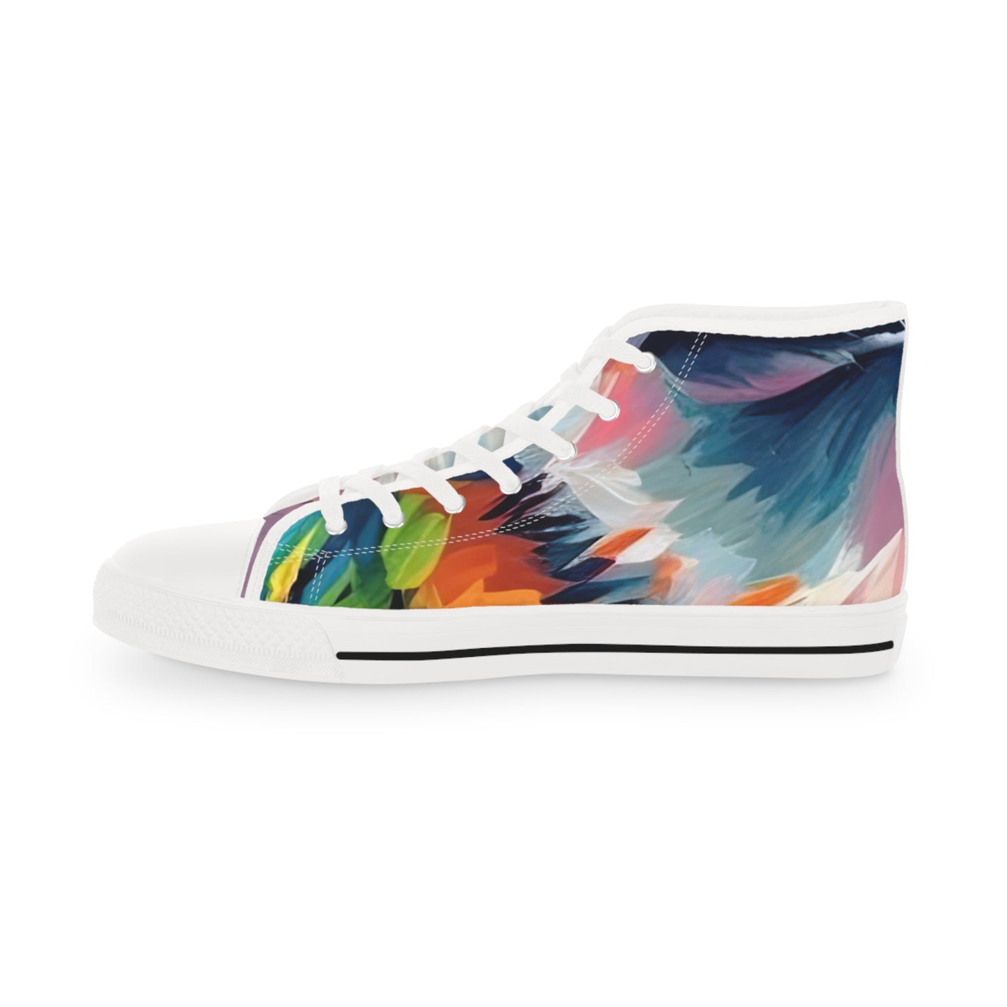 Scouter Corgi Artistic Abstract Men's High Top Casual Canvas Sneakers