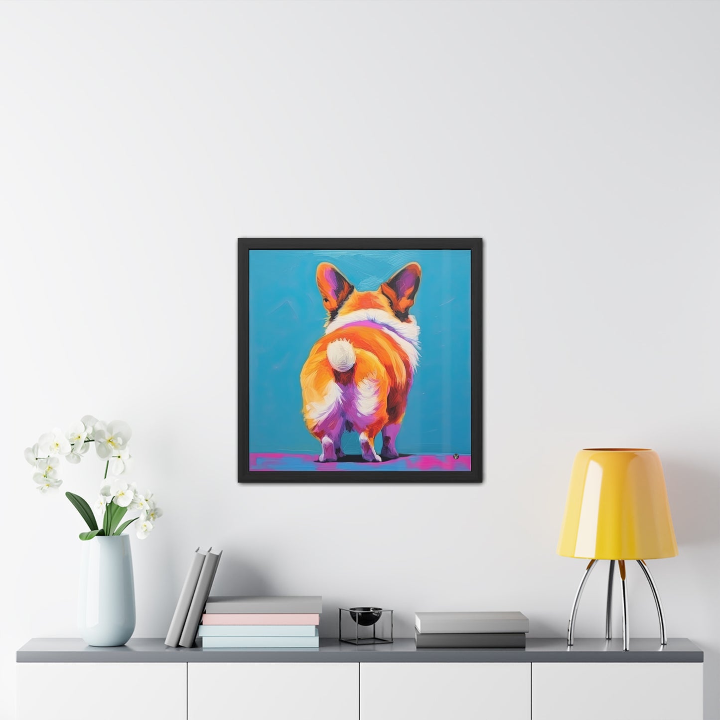 Impression encadrée "Corgi Butt"
