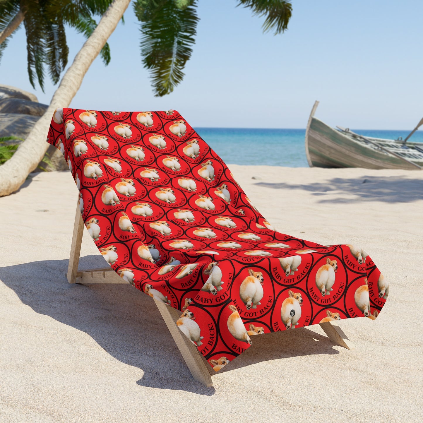 Baby Got Back Mosaic - Beach Towel