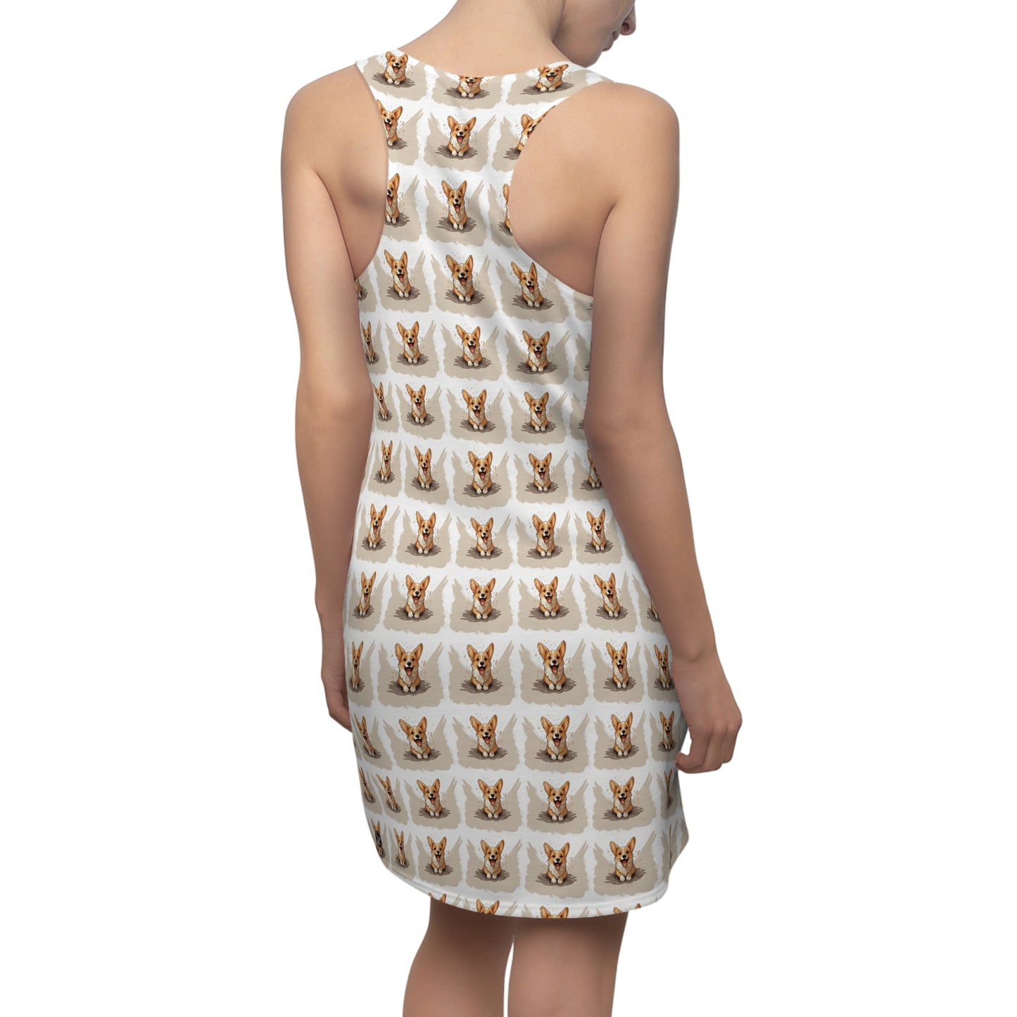 Corgi Cuteness Mosaic Racerback