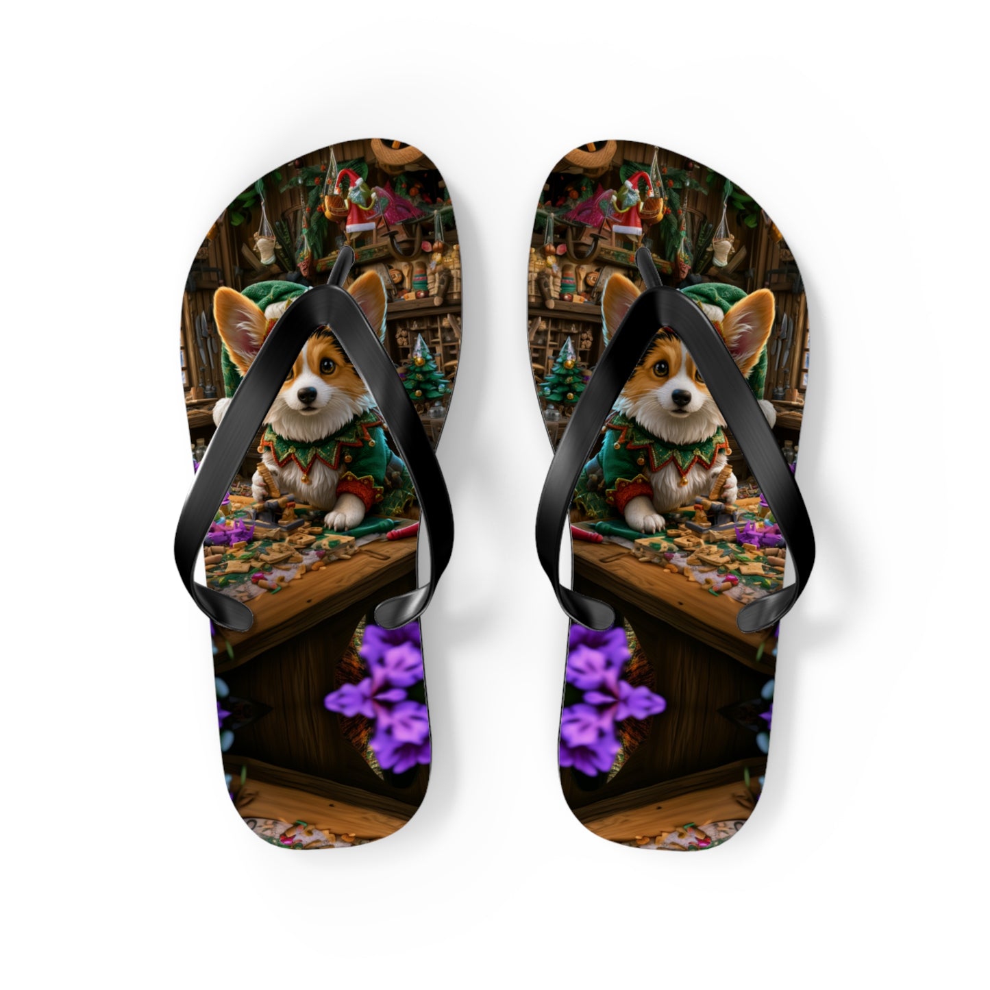 Santa's Little Helper Flip-Flops