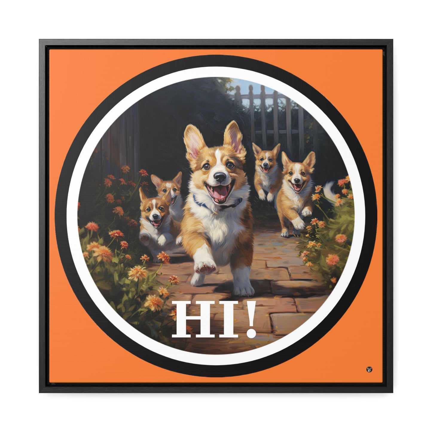 Hi! - Framed on Canvas