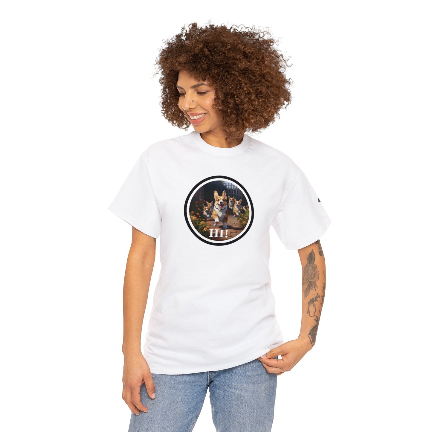 Hi! - Unisex Heavy Cotton Tee