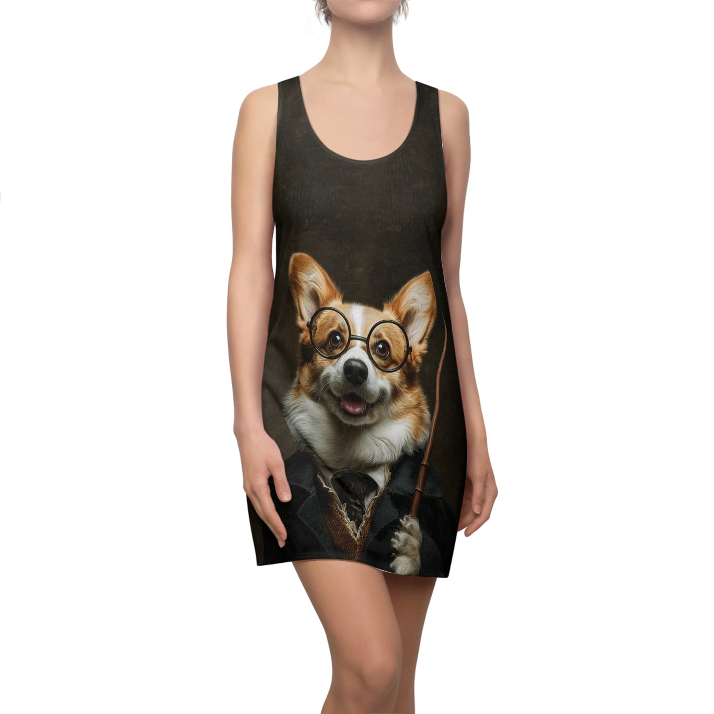 Corgi Potter Racerback